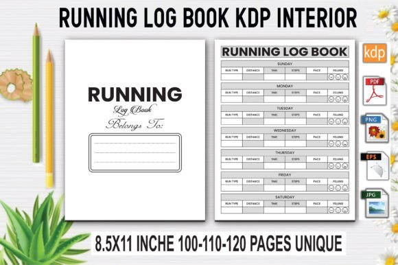 Download Running Log Book | KDP Interior - Running log book Collection
