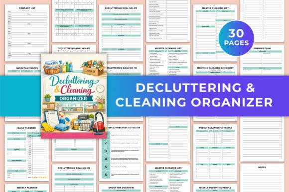 Download Decluttering &amp; Cleaning Organizer KDP - Decluttering Collection