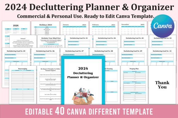 Download 2024 Decluttering Planner &amp; Organizer - Decluttering Collection