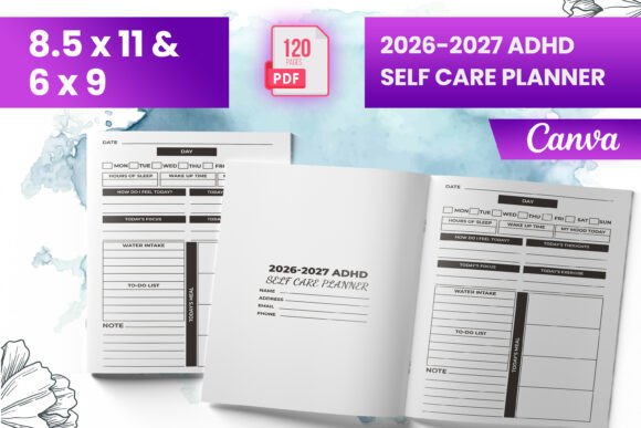 Download 2026-2027 ADHD Self Care Planner (KDP) - Premium Resources