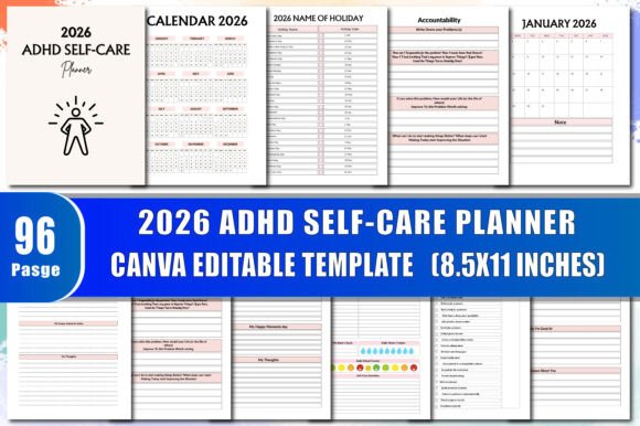 Download 2026 Adhd Self Care Planner - Premium Resources